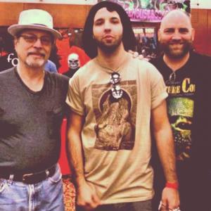 Mika Strouse with writer (Left) J.D. Feigeison and special effects legend (Right) Robert Kurtzman