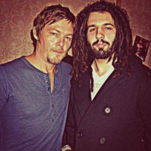 Mika Strouse with actor Norman Reedus circa 2013