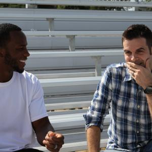 Jordan Ramey and Ryan Broyles on set of Take as Directed