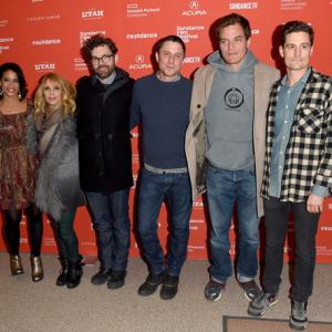 (L-R) Actresses Amy Argyle and Rosanna Arquette, producers Jay Van Hoy, writer/director Matthew Ross, actor Michael Shannon, and producer John Baker attend the 