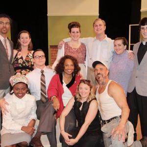 Cassandra Hendry with the cast of Clybourne Park2014 at City College of San Francisco