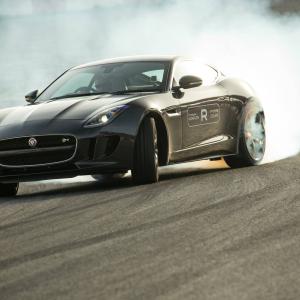 Drifting the Jaguar F-Type Coupe V8 R for Evo Magazine
