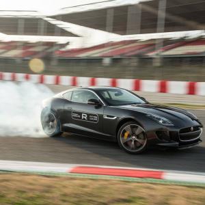 Drifting the F-Type Coupe V8 R Prototype for Evo Magazine