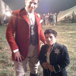On the set of Water for Elephants with a friend Ive known for years Poe it was a pleasant surprise to be working with him