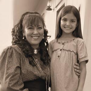 Shelli Bird as Elizabeth McCord and Pyper Boggs as daughter Sally McCord in the movie Headin for Mexico