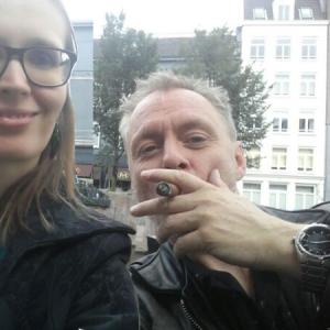 Flicka (PA, producer) and me in Amsterdam