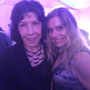 Lily Tomlin at premiere of starring role in Grandma with Palm dor winning actress Marie Paquim at 2015 LA Film Festival after party