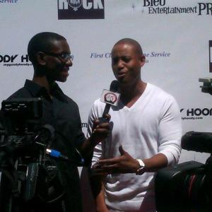 Derrex Brady on the Red Carpet at Tony Rocks All White party