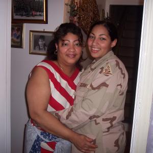 me and my beautiful mother when I came back from Iraq