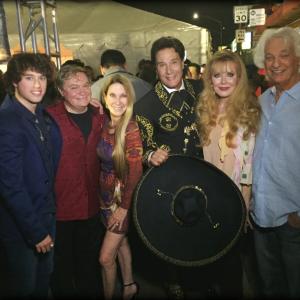 Pierre Patrick and Fernando Allende with Family and Friends at Mexican Heritage Month in Los Angeles