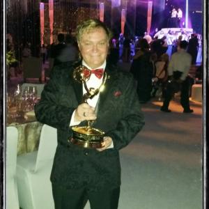 Pierre Patrick with a friends Emmy Dreaming of one one Day at The 67th EMMY AWARDS Governors Ball