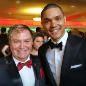Pierre Patrick and Trevor Noah at The 67th EMMY AWARDS