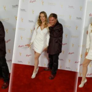 Pierre Patrick & Jennifer Day on Red Carpet Producer's 67th EMMY Nomination Event in Beverly Hills.