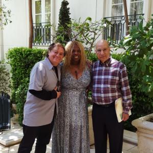 Pierre Patrick with Casting Director Sheila Thompson and mentor and most respected Talent Agent Jerry Pace in Beverly Hills