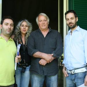 Rome 2010. Constantinos Patsalides, Monica Nicolaidou and George Avraam with the Italian still photographer Emilio Larri.