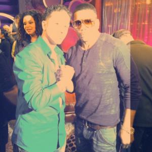 Me and Rapper Nelly on set of The Jenny McCarthy show