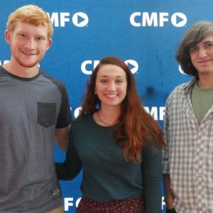 Connor Rentz with David Besh and Ashton Sawyer taken October 2015 at Campus MovieFest  Georgia Southern University