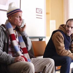 Still of Woody Harrelson and Michael Kelly in Defendor (2009)
