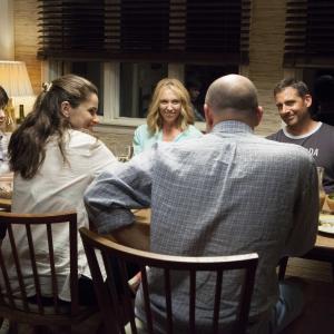 Still of Toni Collette Amanda Peet Steve Carell and Liam James in The Way Way Back 2013