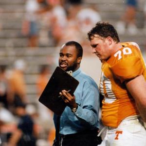 While working for the Jackson (Tenn.) Sun, Duane Rankin was part of the newspaper's coverage team of the Tennessee Volunteers in the late 1990s. Here he's interviewing Trey Teague.