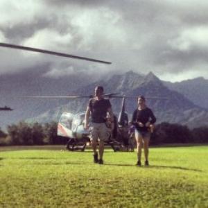 Chris Majors and Meredith Majors scouting locations in Kauai.