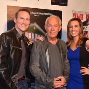 Director Chris Majors Lance Henrisken and Writer Meredith Majors in Los Angeles CA at the House of Blues Sunset Strip promoting Lake Eerie