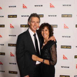 James Houston Turner and his wife Wendy Turner at Gday USA Los Angeles