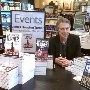 James Houston Turner on one of his book tours