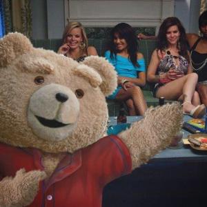 Chanty Sok as Angelique on set of movie TED