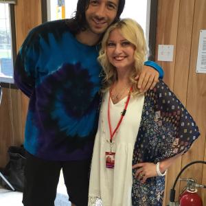 Susan with the lead singer of MAGIC!, Nasri, after doing his hair for the Canada Day event on Parliament Hill, Ottawa 2015