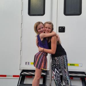 Karolina on set of Miracles From Heaven with Kaitlynn