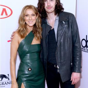 Cline Dion and Hozier at event of 2015 Billboard Music Awards 2015