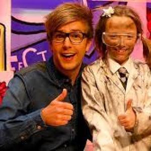 With host Iain Stirling on 'The Dog Ate My Homework'
