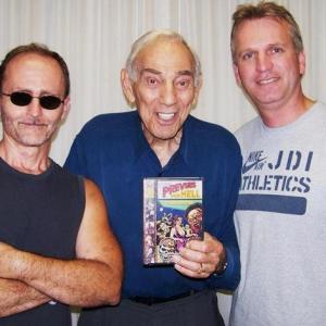 The Godfather of Gore Mr Herschell Gordon Lewis holding the DVD to the first film I produced Mad Rons Prevues from Hell along with Dan Kaminski