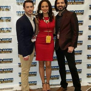 Actress Dreah Marie with Producer Christopher Clark and actor Ziggy Cristopher from the film Veda