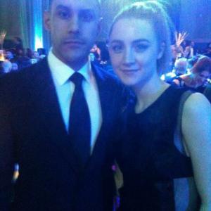 Jacques Cameron and Saoirse Ronan at event of The IFTAs (2013)