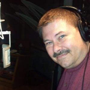 Mark in the recording studio for the CDC Tips from Former Smokers radio spot