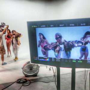 On the set of artist: Iyaz's music video shoot for 