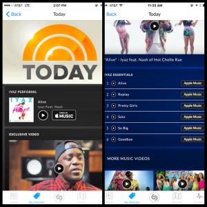 Today Show and Shazam promo for Rekless Music artist: Iyaz.
