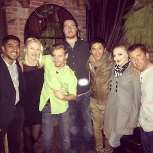 With some of the main cast of Stitchers