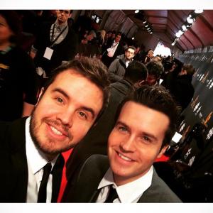 Brandon Ludwig and Sheldon Ludwig on the red carpet at the Canadian Screen Awards 2015