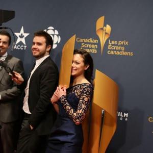 Canadian Screen Awards Red Carpet Brandon Ludwig, Sheldon Ludwig, Tatiana Maslany