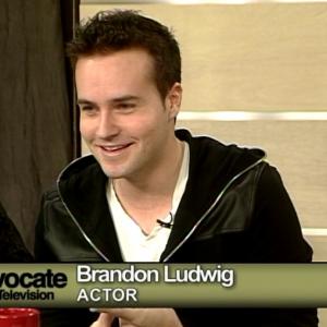 Brandon Ludwig celebrity guest on Advocate TV