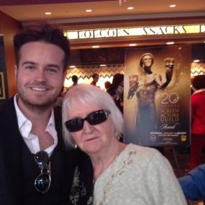 BRANDON LUDWIG  his Grandma at SAG Awards in LA 2014