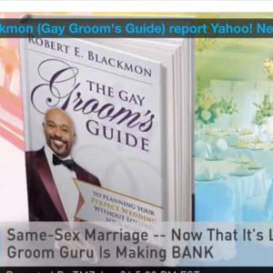 Yahoo News UK report about the top selling sales of The Gay Groom's Guide.