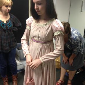 costume fittings at The Alley Theatre for A Christmas Carol