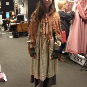 Costume fitting for Fan Scrooge at The Alley Theatre