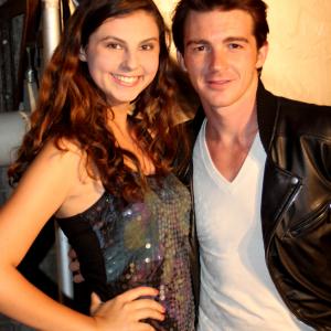 With actor Drake Bell