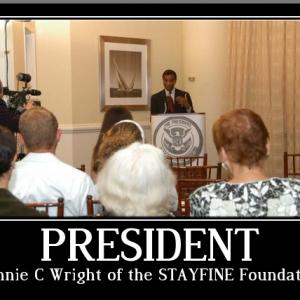 Ronnie C. Wright President of Stayfine.org