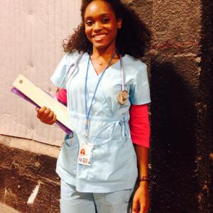 Playing a nurse for a film production